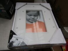 White LED Photo Frame 10x15cm - New & Packaged.