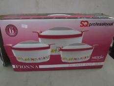 SQ Professional - 3Pc Hot Pot Set - Unchecked & Boxed.