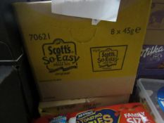 8x 45g Scotts So-Easy porage oats, boxed. BB 31/10/2020
