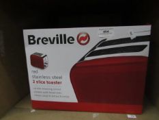 Breville - Stainless Steel Red - 2 Slice Toaster - Unchecked & Boxed.