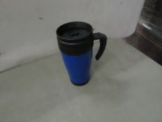 2 x Blue Travel Cups. New.