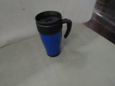 2 x Blue Travel Cups. New.