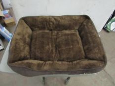 Cruffs - Brown Dog Bed 70x50cm Approx - Unpackaged.