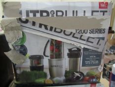 | 1X | NUTRI BULLET 1200 SERIES | UNCHECKED AND BOXED | NO ONLINE RESALE | RRP £120.00 | TOTAL