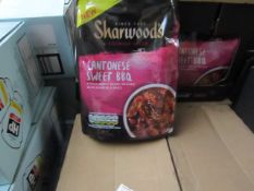 2x 230g Sharwoods Chinese Cantonese Sweet BBQ Sauce Packs. BB 8/20.