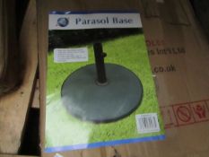 Parasol Base - 360 x 65mm - Unchecked & Boxed.