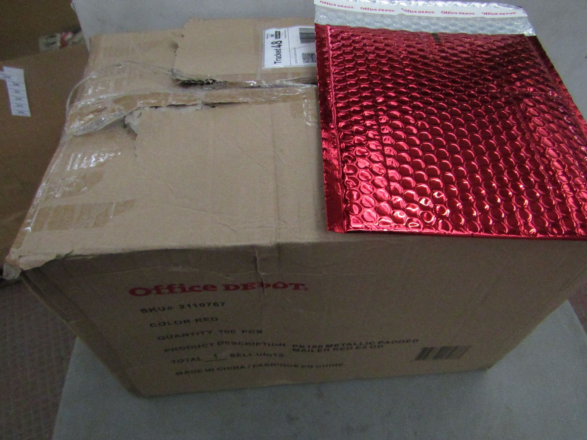 Office Depot - Metallic Padded Mailer (Box of Approx 100) - Boxed.