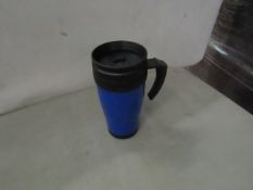 2 x Blue Travel Cups. New.