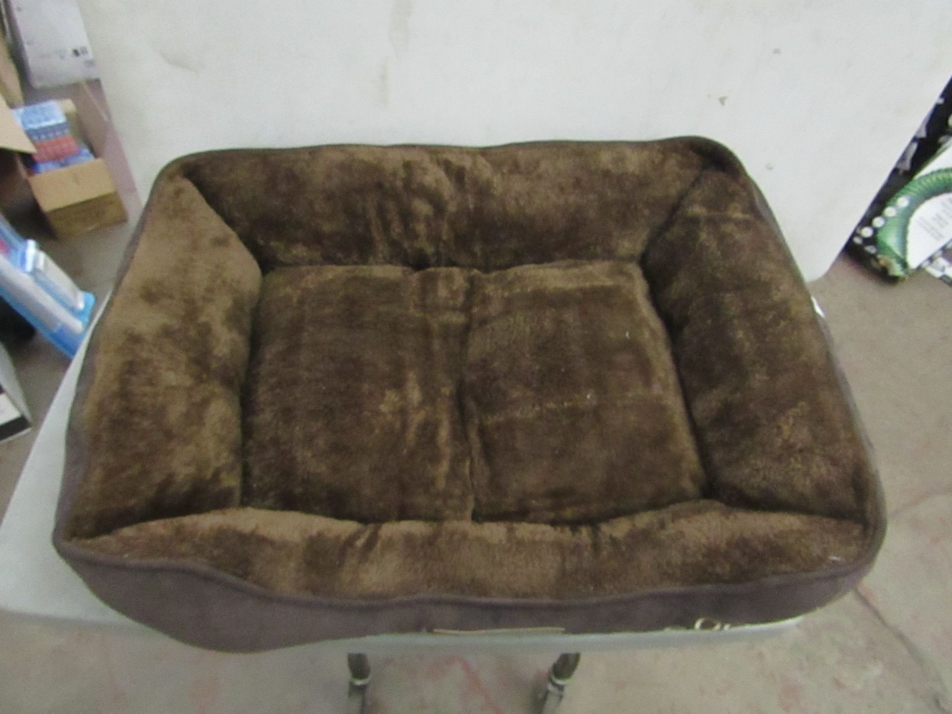 Cruffs Brown Dog Bed 60x50cm Approx - UnPackaged.