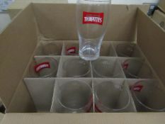 2 Boxes of 12 Thwaites Pint Glasses. New & Boxed.