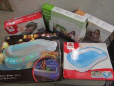 5 Various Inflatables incl Baby bath, pool couch etc