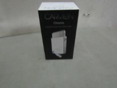 2 x Carmen Chrome Portable Shaver with USB Charger. Unused & Boxed