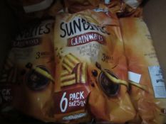 2x Packs of Sunbites - Grainwaves Honey Glazed Barbeque Flavour (6 Packs Per Unit) - BB 07/11/20 -