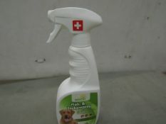 24 x 350ml Flea Sprays. New & Boxed but instructions are in German.