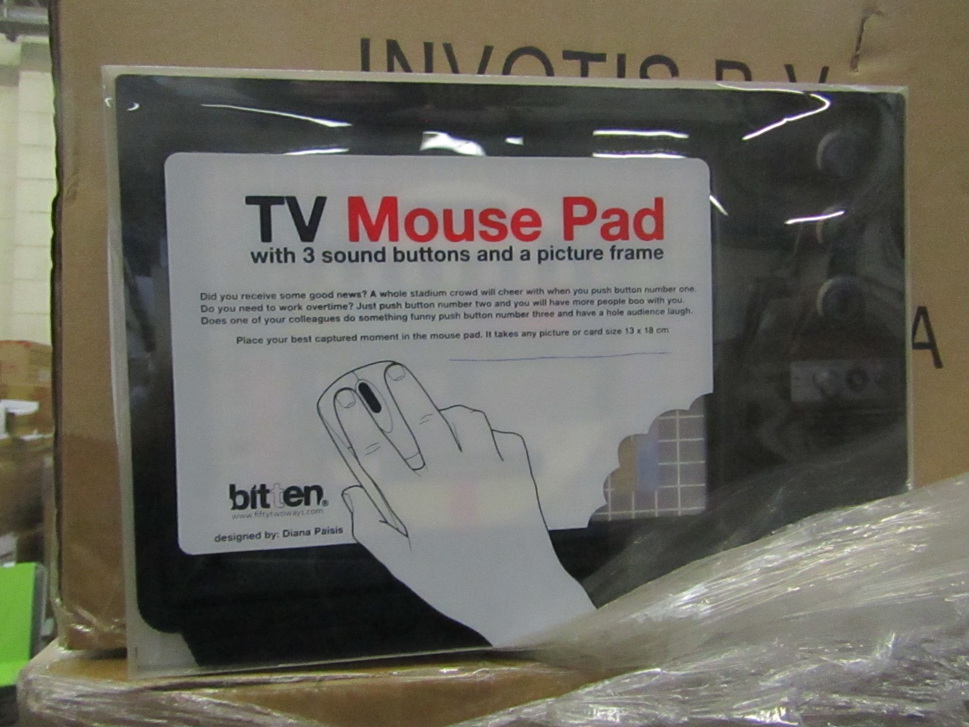 Box of 24 TV Mouse pads. New & Individually Packaged