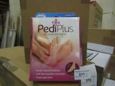 6x PediPlus - Exfoliating Socks - All Unused & Boxed.