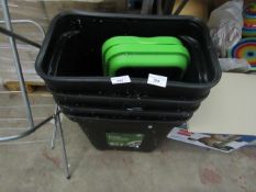 2 x Large Pet Food Containers. Unused