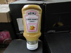 6x Boxes of 8x 220ml Heinz - Curry Mango Sauces. BB 15/09/20.