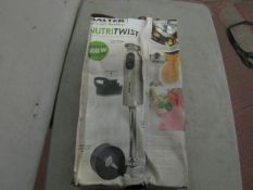 Salter - Nutritwist 500w Handheld Blender - Note Box May Be Water Damaged & Unchecked.