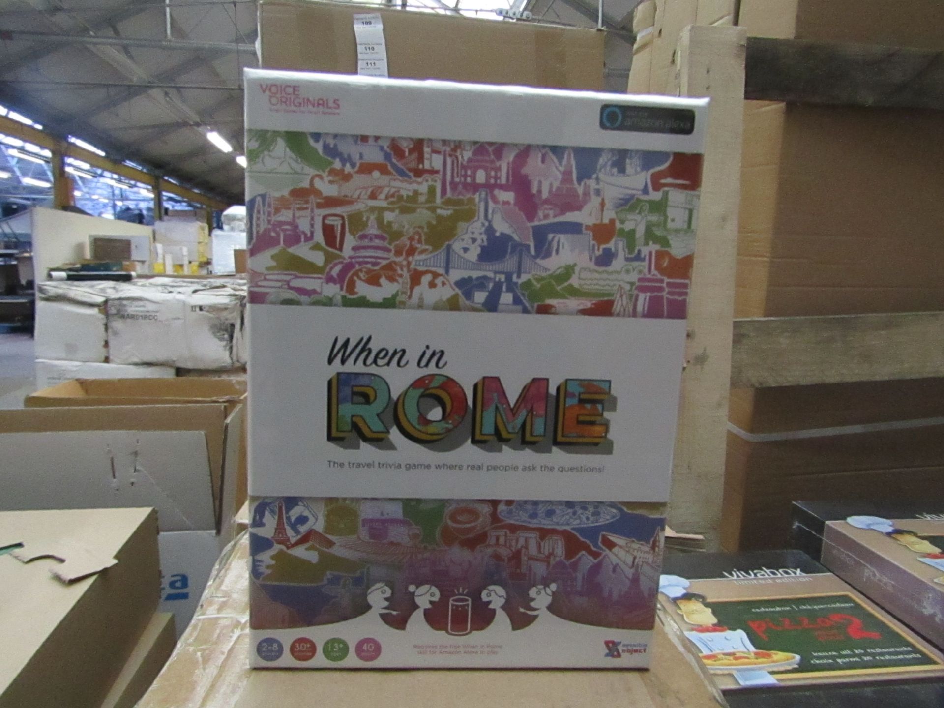 10x Voice Originals - 'When In Rome' Travel Trivia Question Game - All Unused & Boxed.