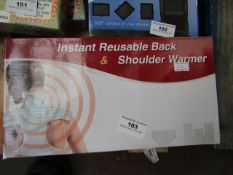 Instant Reuseable Back & Shoulder Warmer - Unchecked & Boxed.