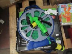 Asab - 15 Mitre Flat Hose With Spray Nozzle - Boxed.