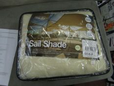 Asab Sail Shade. 3.6m x 3.6m Triangle. New & Packaged