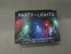 2x Paladone - Party Wire Lights (Music Reactive) - Unused & Boxed.