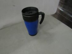 2 x Blue Travel Cups. New.