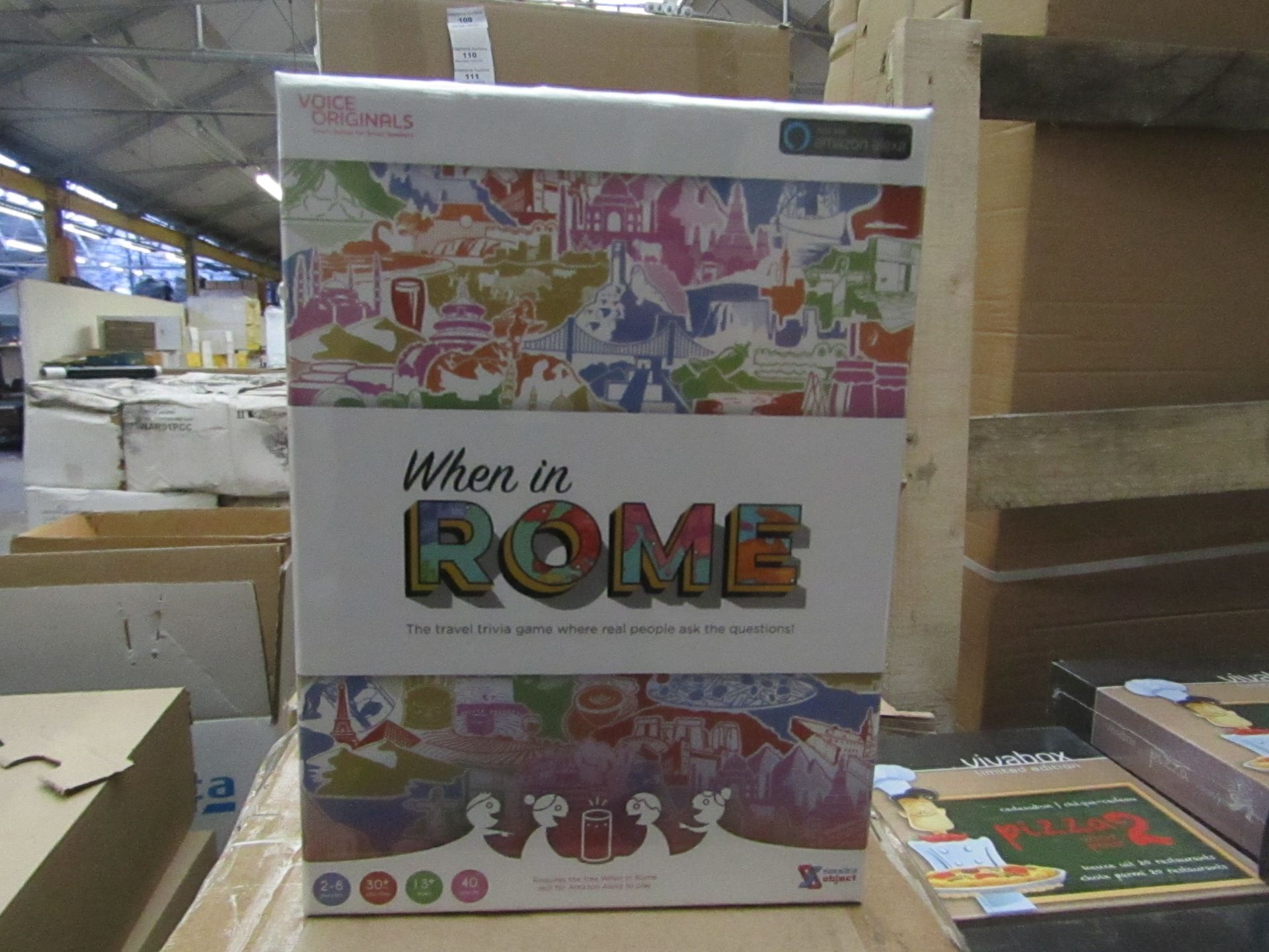 10x Voice Originals - 'When In Rome' Travel Trivia Question Game - All Unused & Boxed.