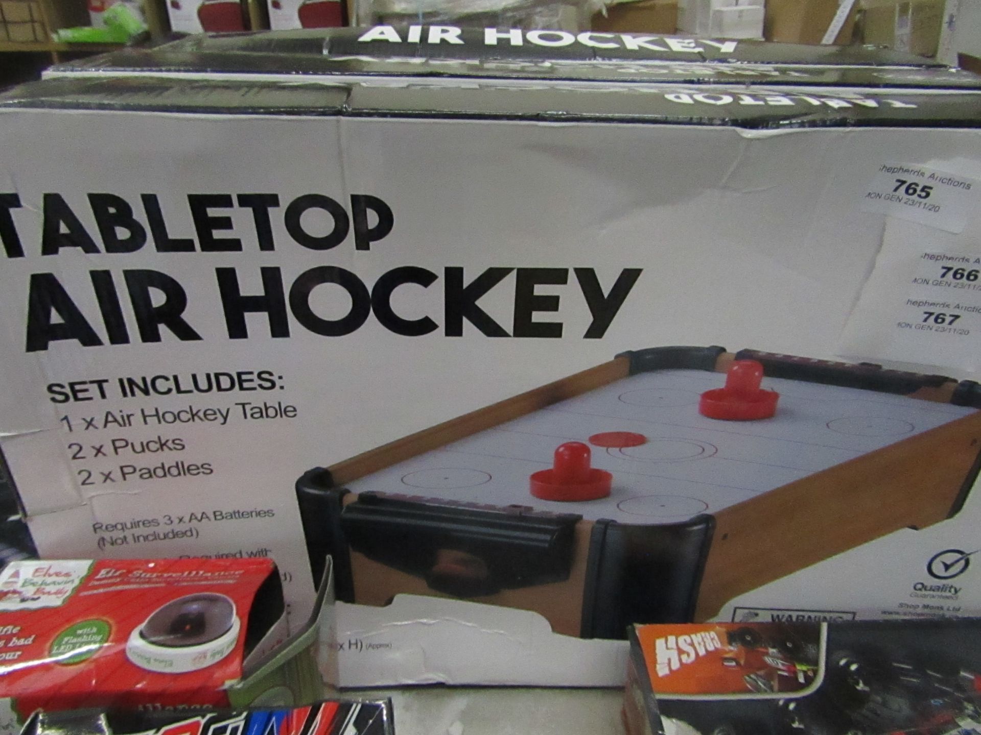 Asab Tabletop Air Hockey. Boxed