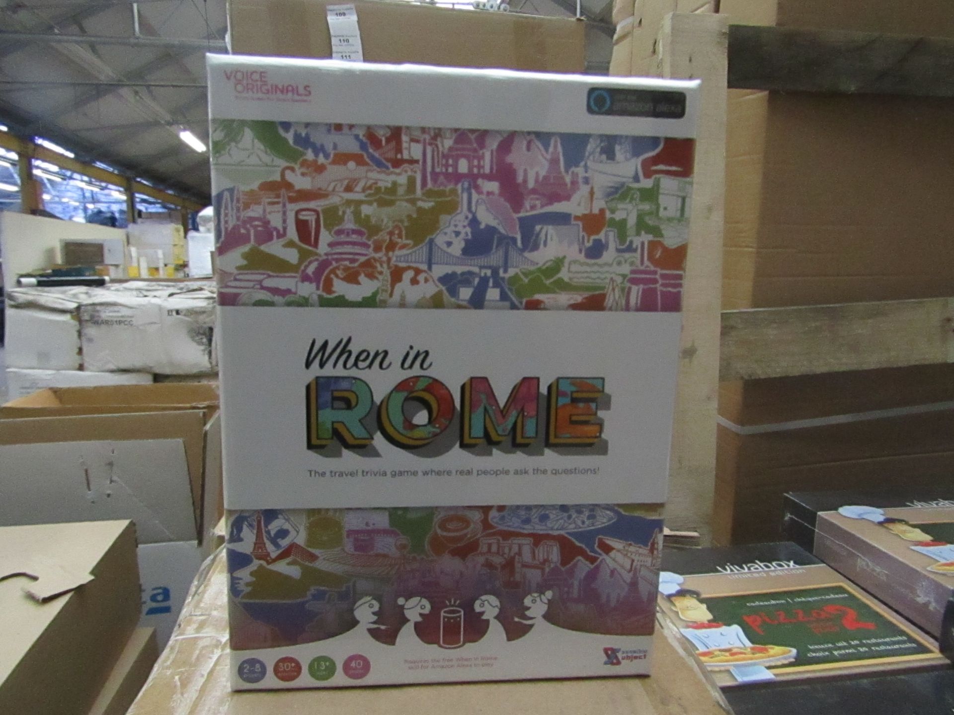 10x Voice Originals - 'When In Rome' Travel Trivia Question Game - All Unused & Boxed.
