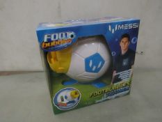 Messi Foot Bubbles - FootBubbles Trainer - Unused & Boxed.