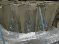 Pallet of Approx 340 Smurf 1 Litre Glass Bottles - All Unused.