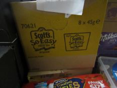 8x 45g Scotts So-Easy porage oats, boxed. BB 31/10/2020