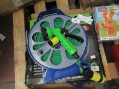 Asab - 15 Mitre Flat Hose With Spray Nozzle - Boxed.