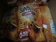 2x Packs of Sunbites - Grainwaves Honey Glazed Barbeque Flavour (6 Packs Per Unit) - BB 07/11/20 -