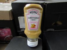 6x Boxes of 8x 220ml Heinz - Curry Mango Sauces. BB 15/09/20.