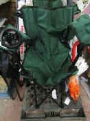 Khari Green Foldable Camping/Fishing Chair - Good Condition.