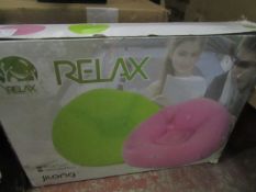 Relax Single Inflatable Chair. Boxed but unchecked