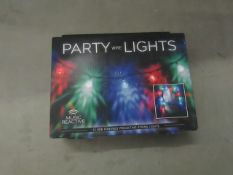 2x Paladone - Party Wire Lights (Music Reactive) - Unused & Boxed.