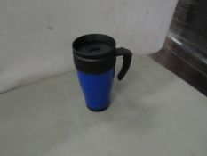 2 x Blue Travel Cups. New.