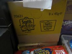 8x 45g Scotts So-Easy porage oats, boxed. BB 31/10/2020