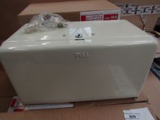 Dulton Wall Hung Metal Paper Dispenser in Ivory with Fixings - New & Boxed.