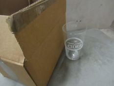 Box of 12x Herrljunga Cider Pint Glasses, new and boxed