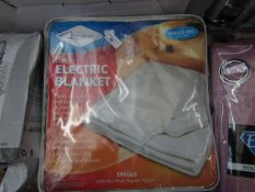 Quiet Night - Luxury Electric Blanket - Single Bed 150x70cm - Unchecked & Packaged.