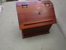 Wooden Trinket Box with Hinged Lid - New & Boxed.