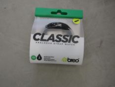 6 x Breo Classic Analogue Strap Watches - Unused & Packaged.