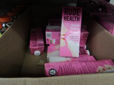 12x 1Ltr Cartons of Rude health Soya drink BB 24/07/21.