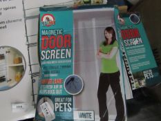 3x Magnet - Magnetic Door Screen (White) - Unused & Boxed.